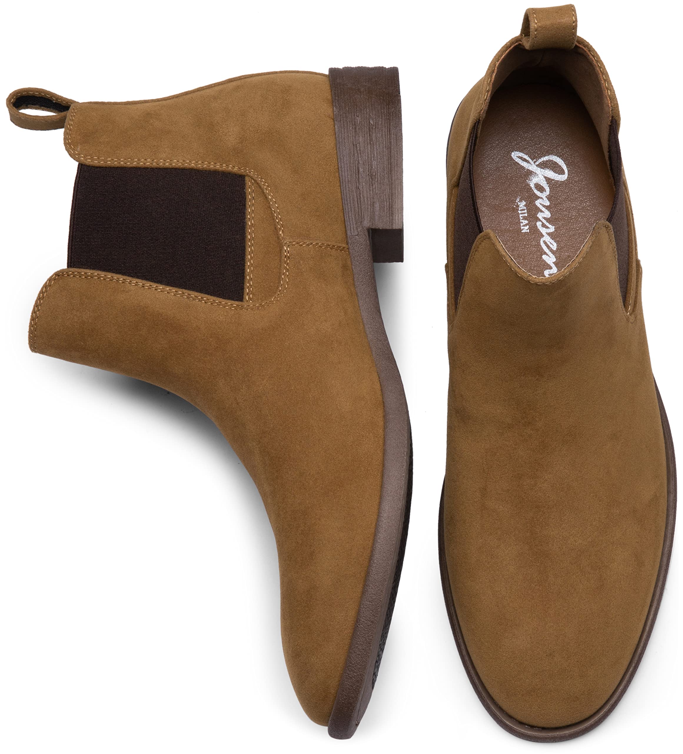 Jousen Men's Chelsea Boots - Waterproof Leather Ankle Boots for Men | Stylish Casual & Dress Boots for Work, Outdoor & Everyday Wear