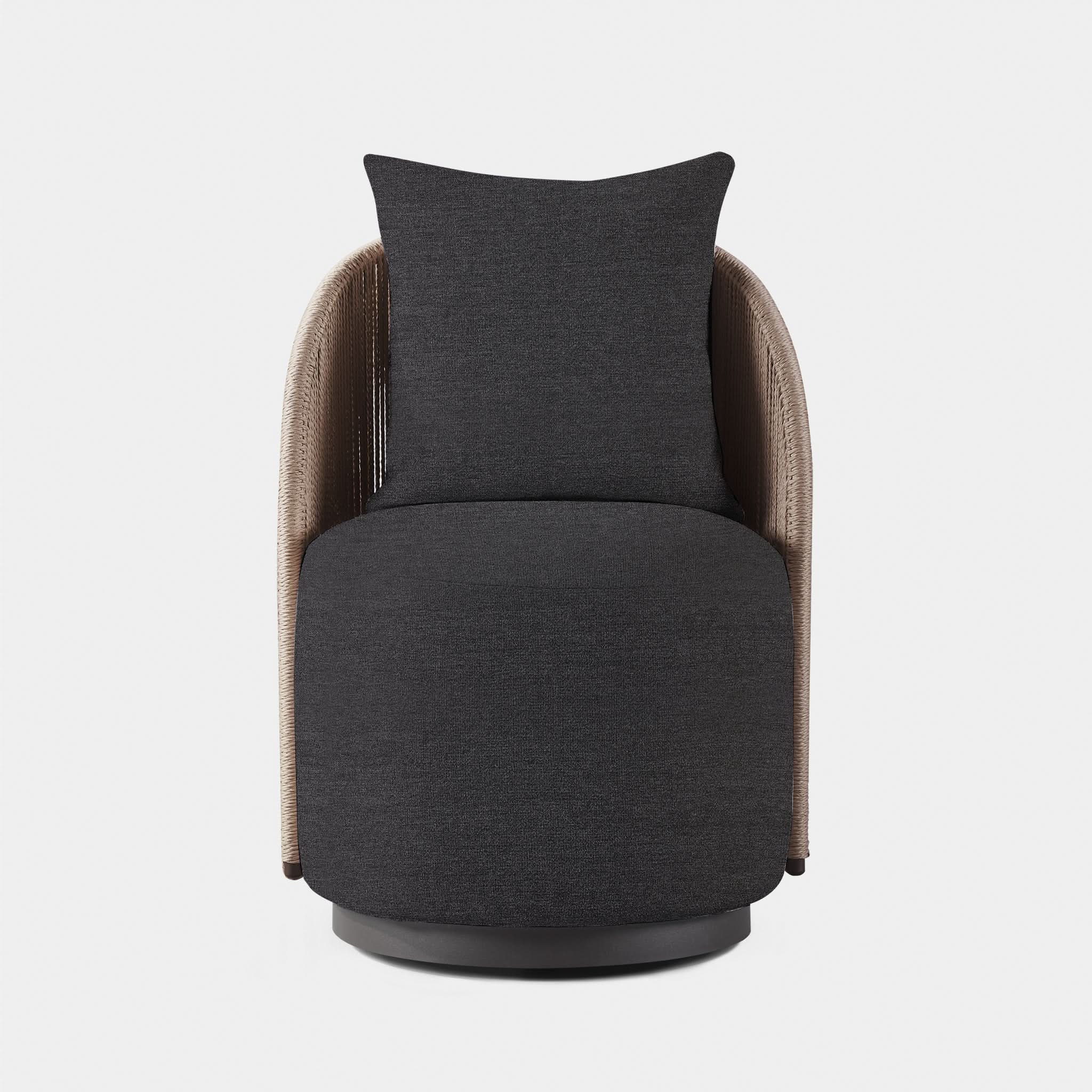 Milan Swivel Dining Chair - Modern Upholstered Kitchen Counter Stool with 360° Rotation - Perfect for Dining Room, Kitchen Island, Bar & Breakfast Nook