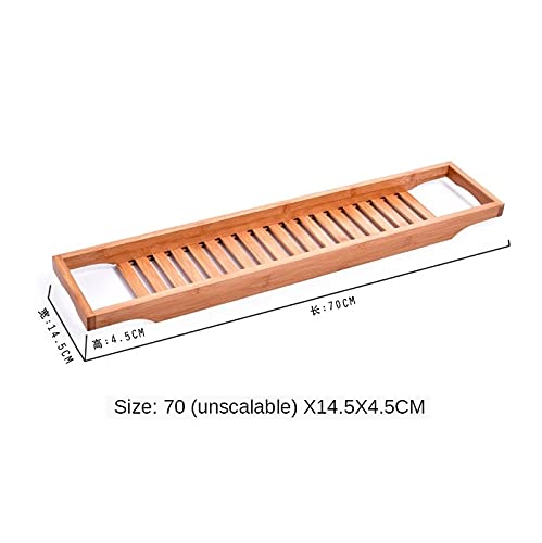 Non-Slip Bathtub Caddy Tray - Multi-Functional Bathroom Shelf for Toiletries, Books & Spa Accessories (White) - Perfect for Relaxing Baths, Shower Storage & Spa Days