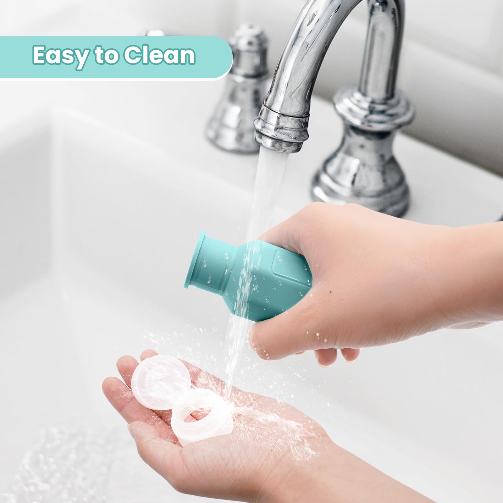 TSA Approved 2oz Leak Proof Silicone Travel Bottles for Shampoo, Conditioner & Lotion - Refillable Squeezable Toiletry Containers for Air Travel, Gym & Vacation Essentials