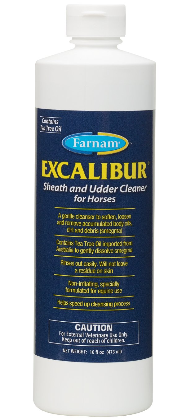 Farnam Excalibur Sheath Cleaner 16 oz - Horse Grooming Solution for Sheath & Udder Hygiene | Ideal for Equine Care & Veterinary Use