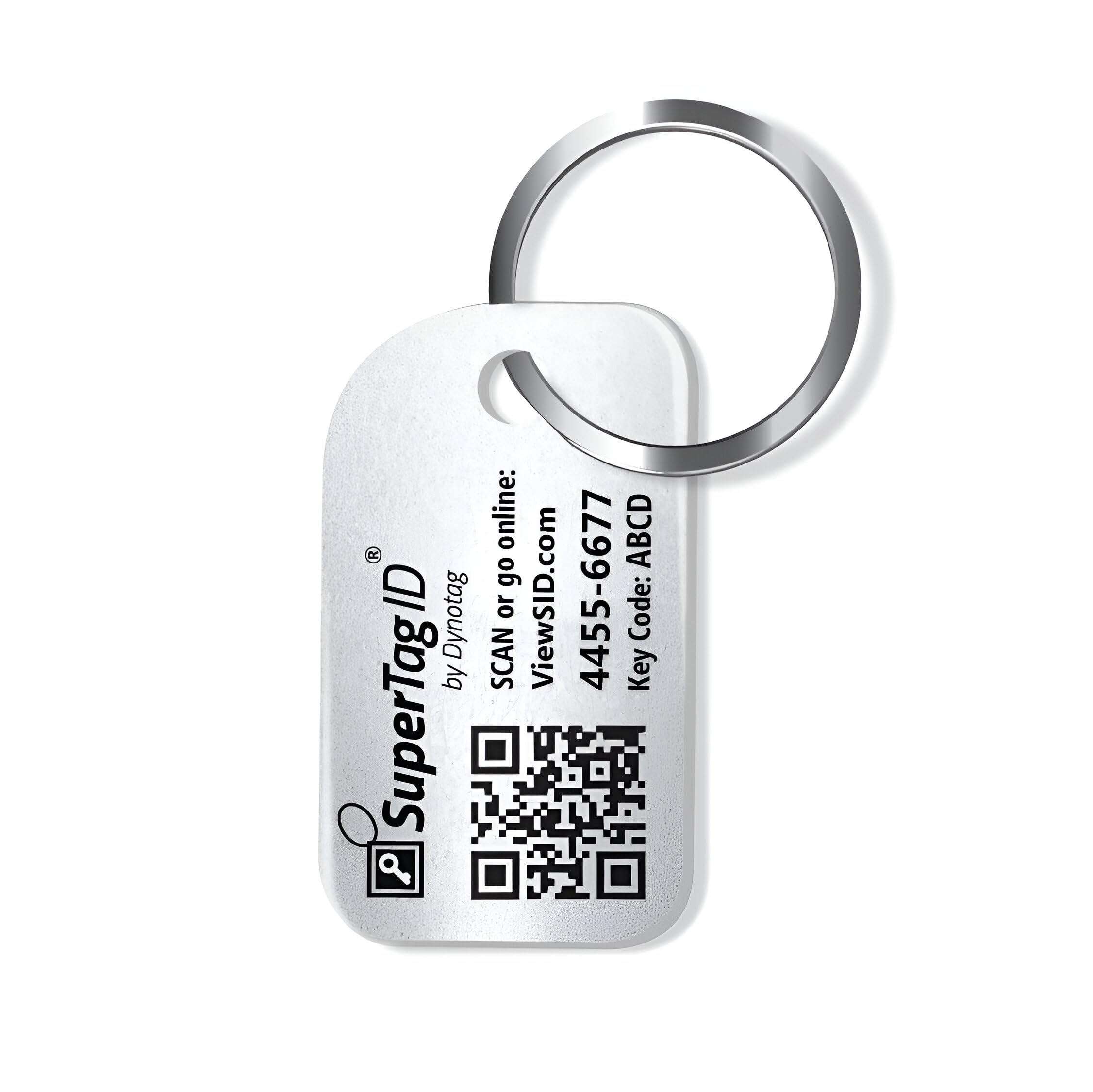 Dynotag® Sentry Series Anodized Aluminum Smart ID Tag for Keys, Pets & Luggage – Waterproof Keychain Tag with DynoIQ™ & Lifetime Service – Perfect for Travel, Emergency Contact & Lost Item Recovery