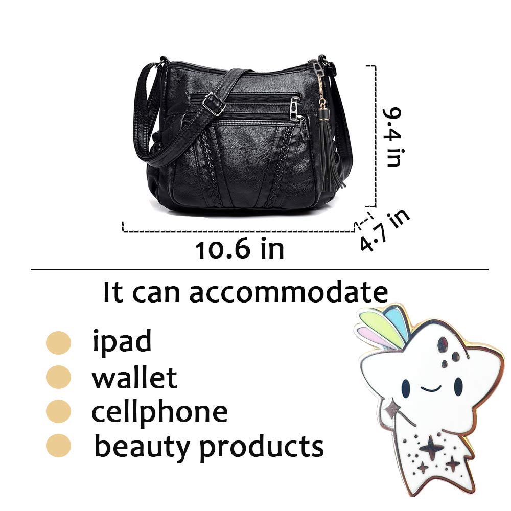 ELDA Embroidery Women's Top Handle Satchel Handbag - Elegant Crossbody Purse for Women | Perfect for Work, Travel & Special Occasions