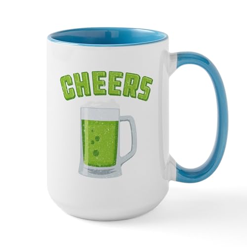 White/Blue Inside - Cheers Green Beer