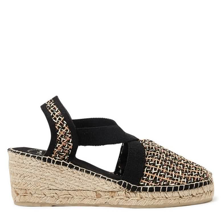 Women's Embroidered Wedge Espadrille Shoes - Comfortable Terra PA Summer Sandals for Beach, Vacation & Casual Outings