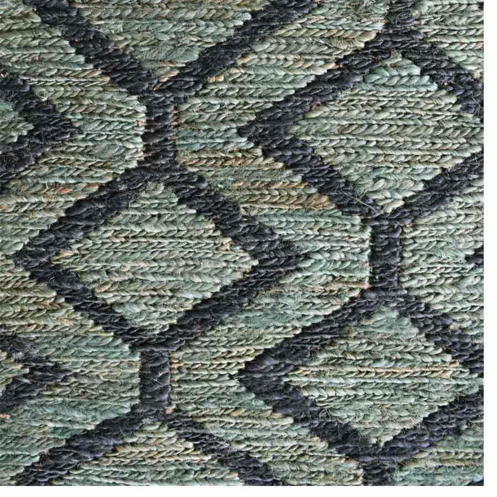 Hand Knotted Spiral Design Area Rug - Soft & Durable Wool Carpet for Living Room, Bedroom, or Office Decor