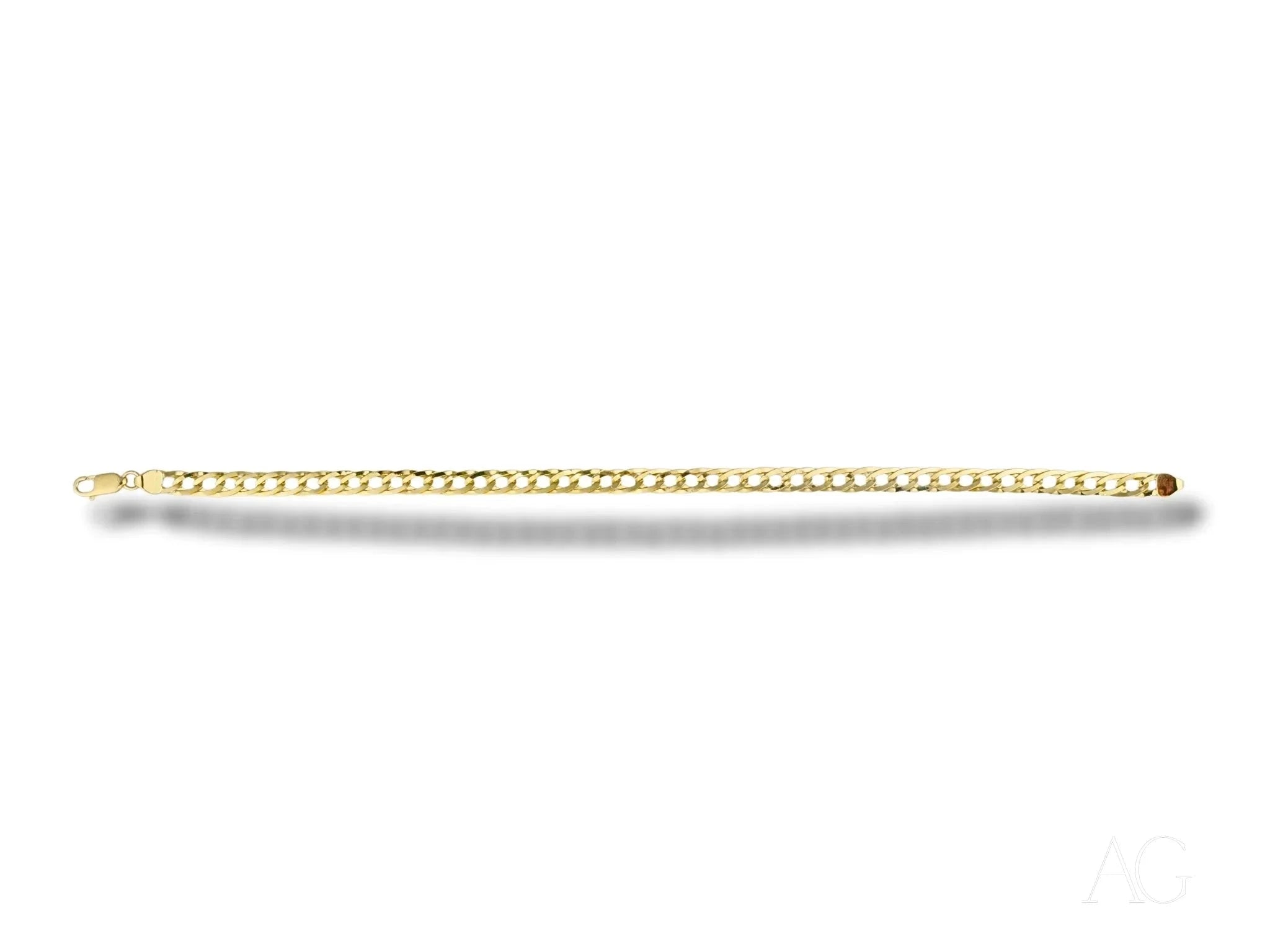 Golden Elegance Double Flated Link Bracelet for Women - Stylish & Sophisticated Jewelry Gift for Parties, Weddings & Special Occasions