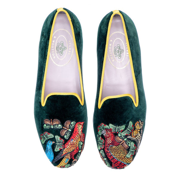 Audubon Velvet Slippers for Women - Cozy Indoor/Outdoor House Shoes with Memory Foam - Perfect for Relaxing at Home, Lounging & Running Errands