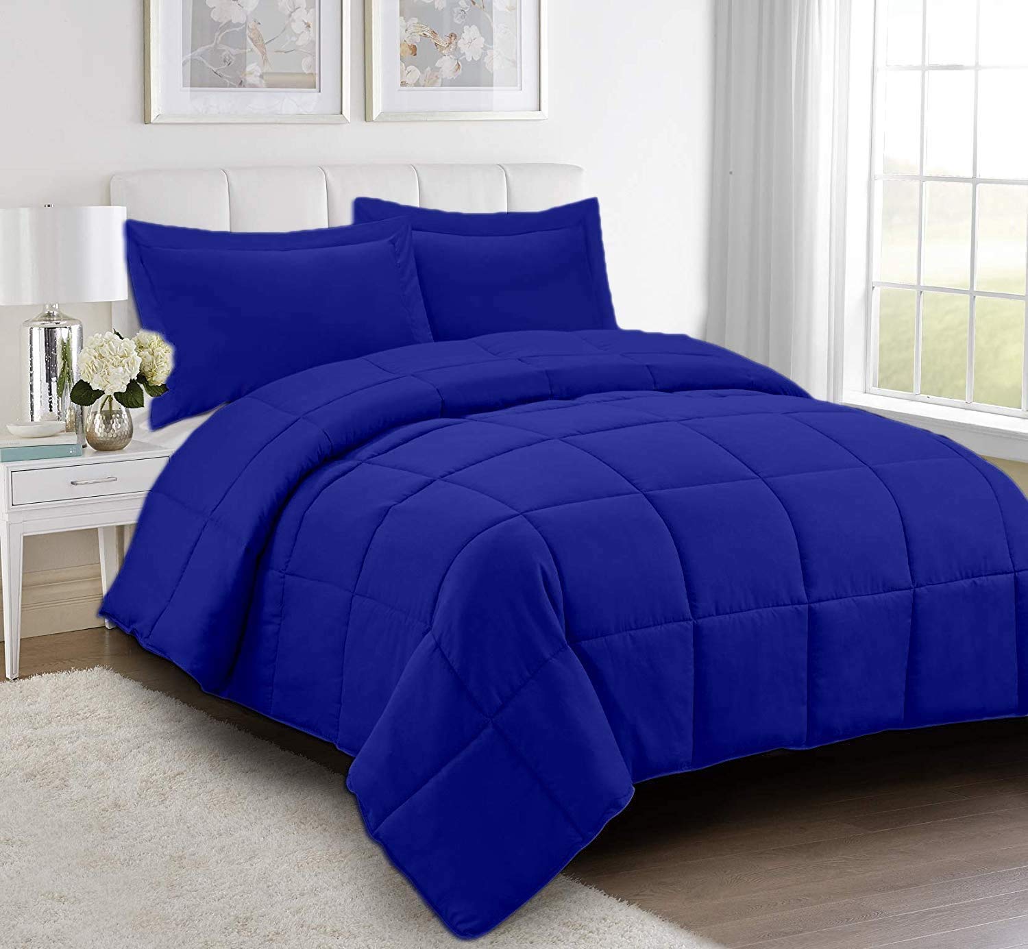All Season Luxury 800 Series Goose Down Alternative Comforter - Queen Size 90
