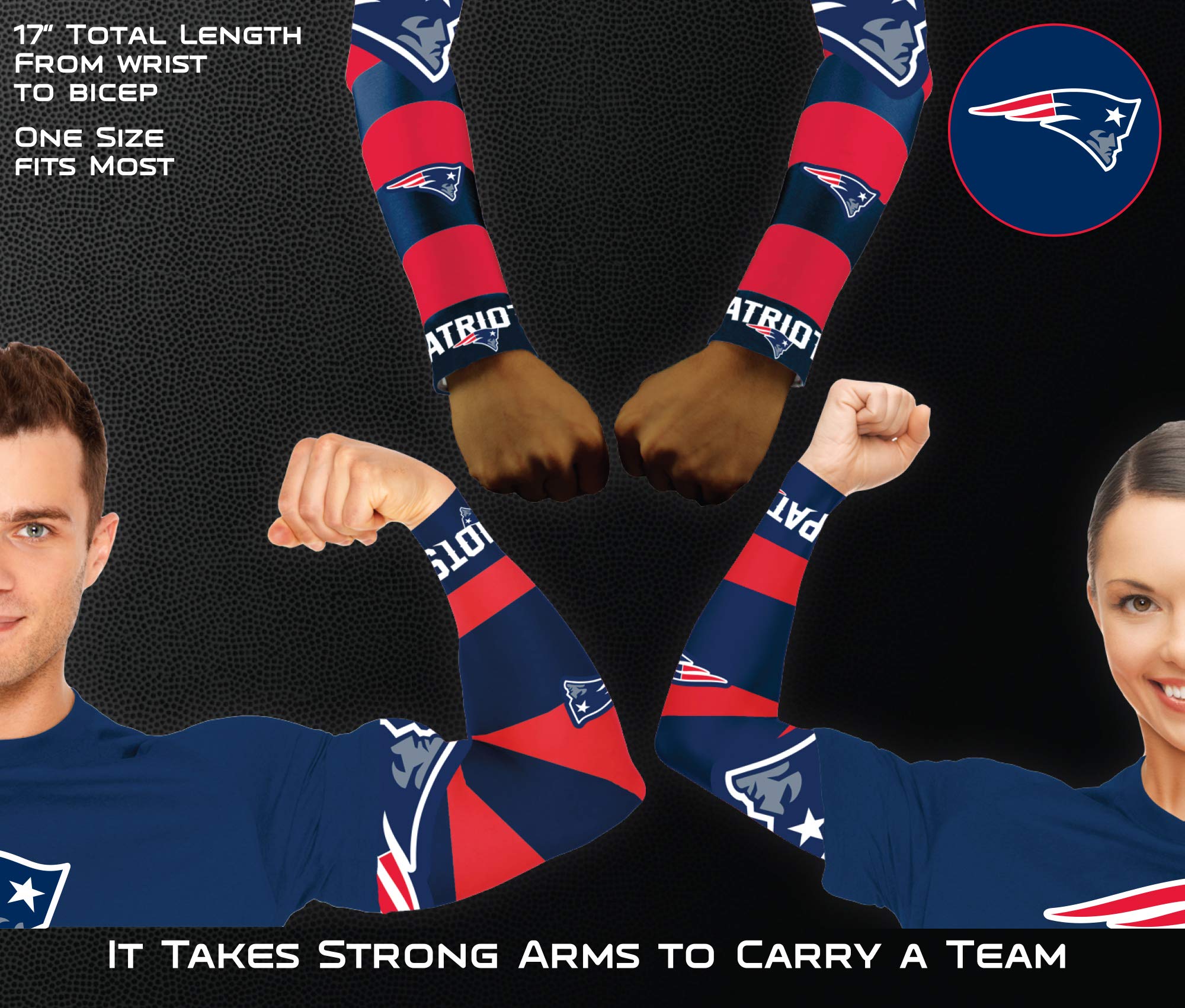 Littlearth NFL Men's Strong Arm Football Gloves - Grip & Performance for Training, Games & Outdoor Sports