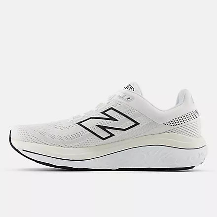 New Balance Men's Fresh Foam X 860v14 Running Shoes - White/Black/Sea Salt - Stability & Cushion for Road Running, Jogging & Daily Wear