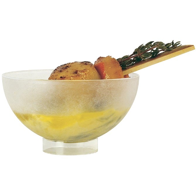Comatec Sferik Mini Bowl Set - 40 Pieces Frosted Glass Bowls for Desserts, Snacks & Party Serving | Perfect for Entertaining, Catering & Home Use