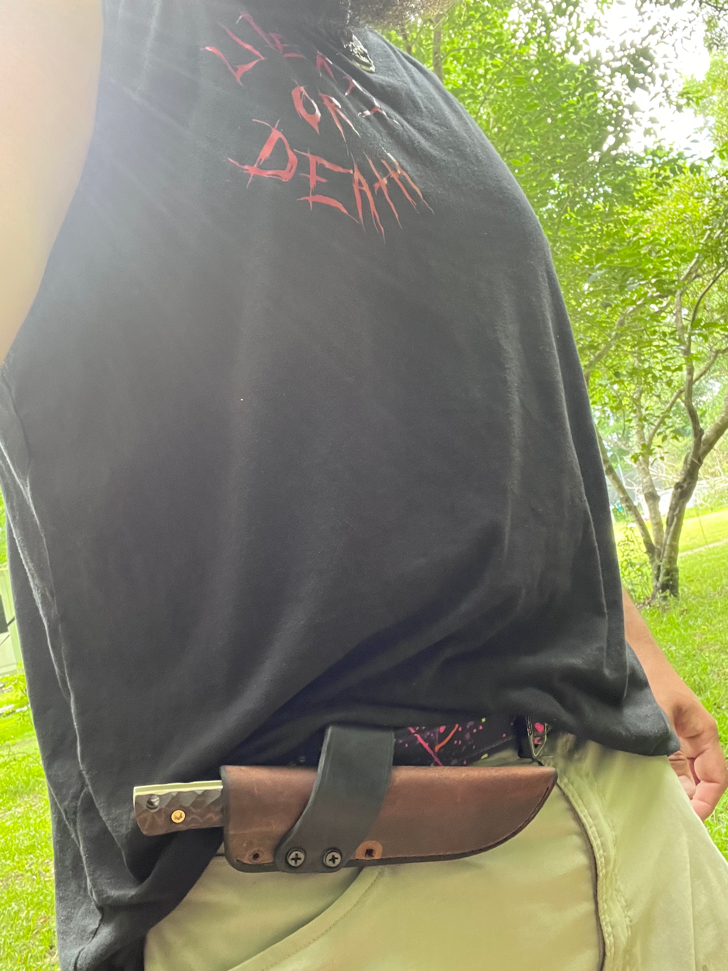 Premium Modular Leather Sheath - Durable & Customizable Knife Holder for Outdoor, Camping & EDC Use