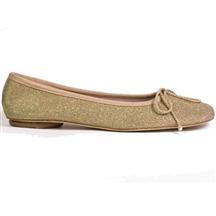 Paul Mayer Attitudes Gold Bingo Ballet Flats - Elegant Women's Comfortable Slip-On Shoes for Casual Wear, Office & Dancing