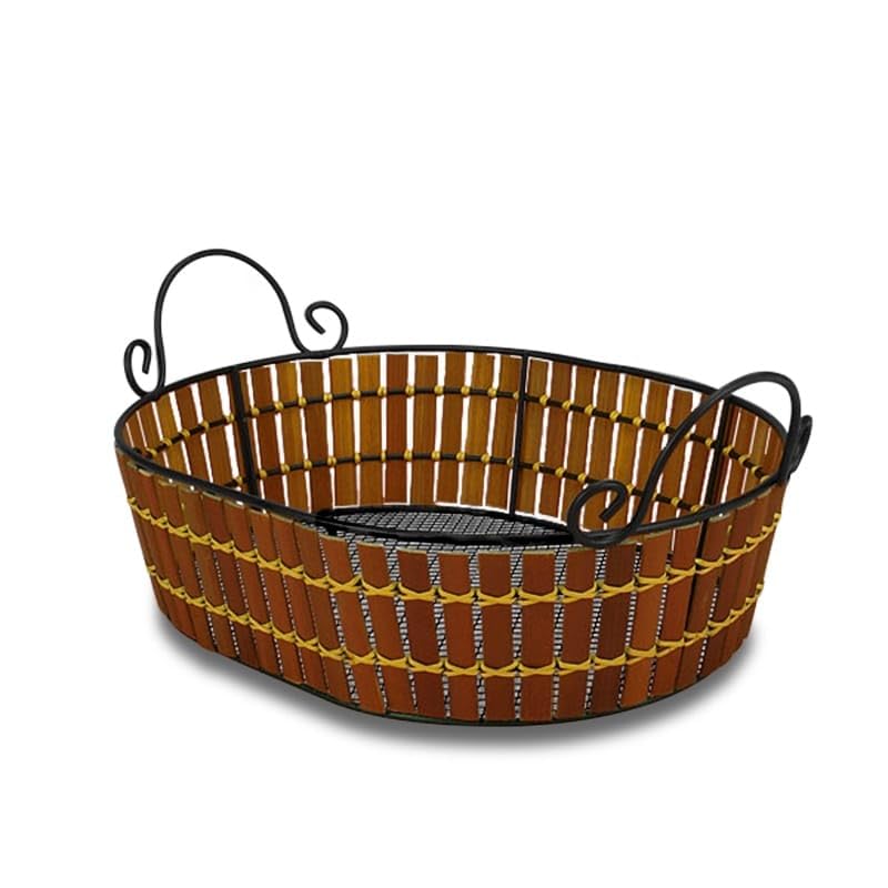 10 Pack Dark Brown Wire Baskets 11