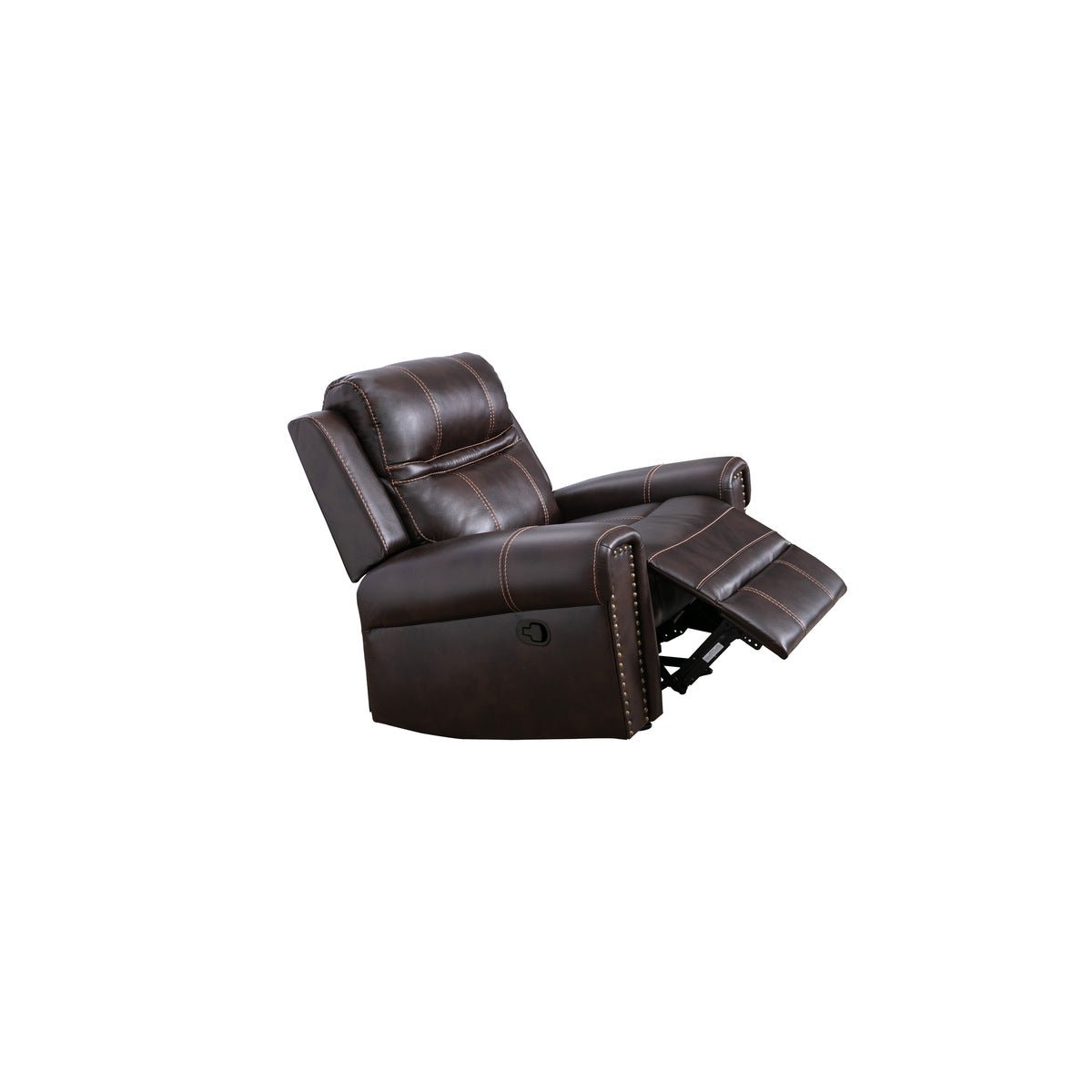 Emerson Brown Leather Rocker Recliner Chair - Comfortable Power Lift Reclining Sofa for Living Room, Home Theater & Nursing - Ergonomic Design with Cup Holders & USB Charging Ports