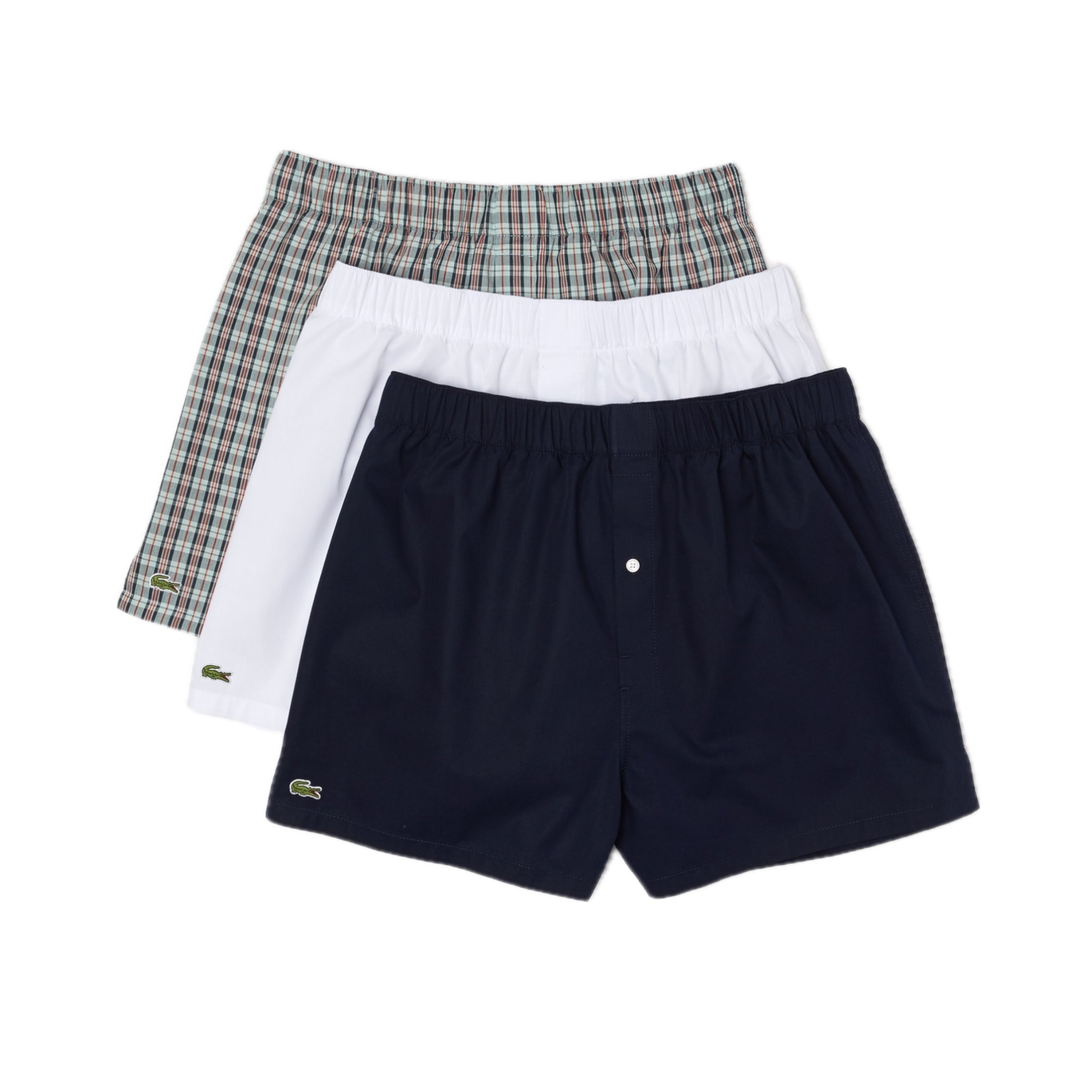 Lacoste Neo Heritage 3 Pack Men's Boxer Briefs - Soft Cotton Underwear for Comfort & Style - Perfect for Everyday Wear, Gym & Travel