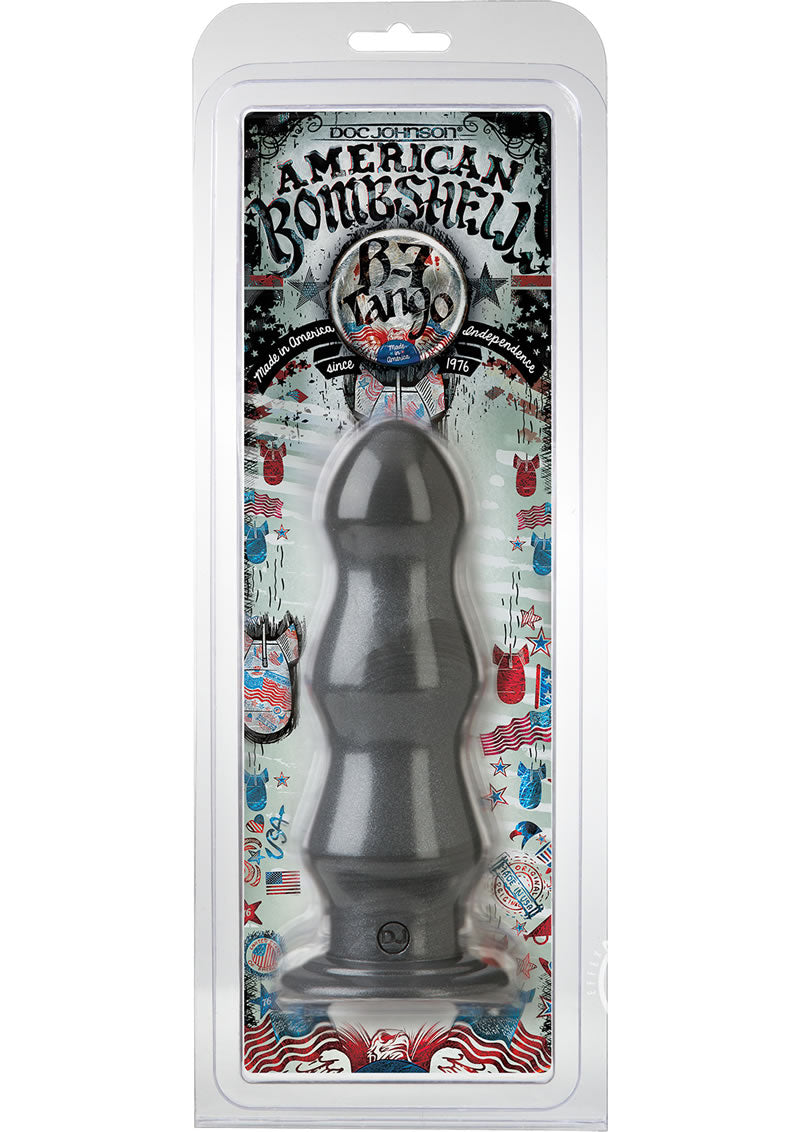 American Bombshell B7 Tango Probe 7-Inch Gun Metal Dildo - Premium Adult Toy for Solo Play & Couples, Perfect for BDSM & Sensual Exploration