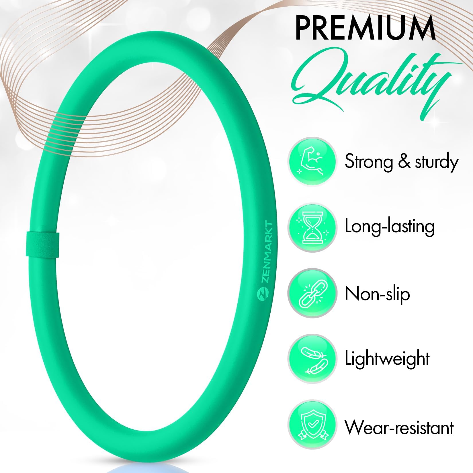 Weighted Arm Hoop for Adults - Mini Hula Hoop Exercise Equipment for Arm & Shoulder Workouts - Portable Fitness Gear for Home, Gym & Outdoor Use - Strengthen Upper Body with Fun Lightweight Training
