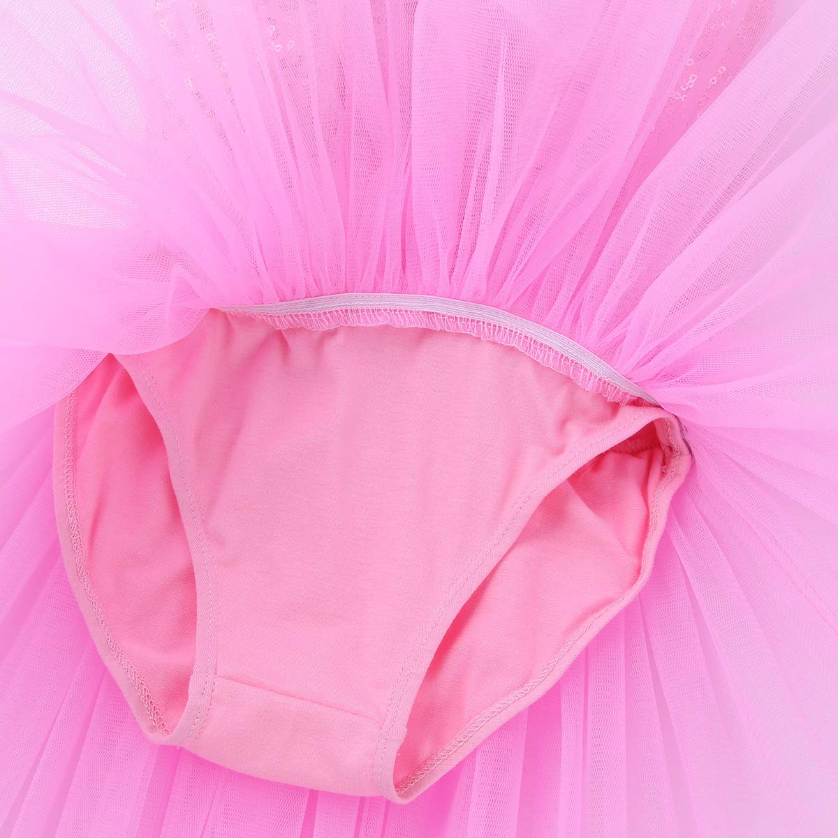 Yartina Girls Ballet Dance Leotard with Shiny Sequins & Tutu Skirt - Sparkly Gymnastics Costume for Ballerinas, Dance Recitals & Performance Wear - Perfect for Ballet Classes, Dance Competitions & Special Occasions