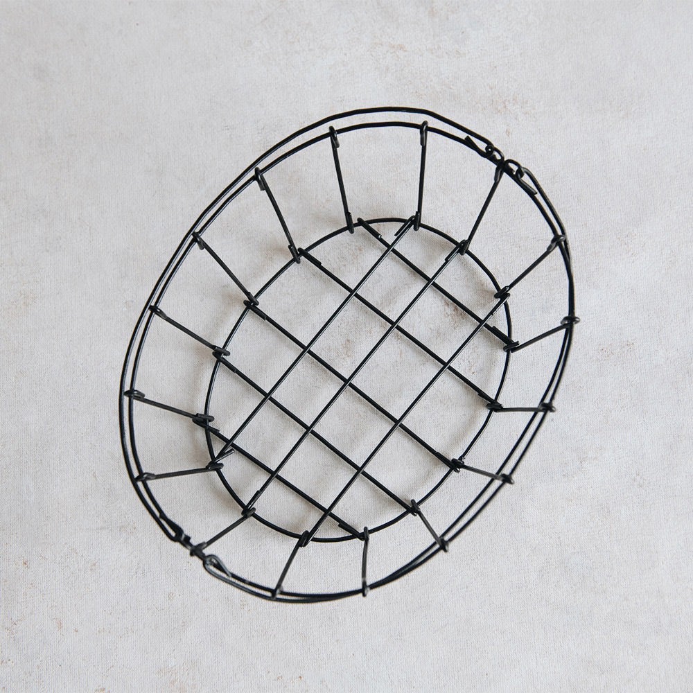 Stylish Oval Wire Storage Basket - Organize Home, Office & Nursery - Perfect for Toys, Blankets & Decor
