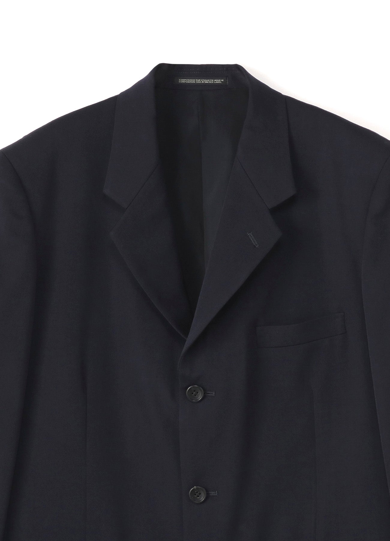 Men's Wool Gabardine Three-Button Single Breasted Suit Jacket - Perfect for Business, Weddings & Formal Occasions