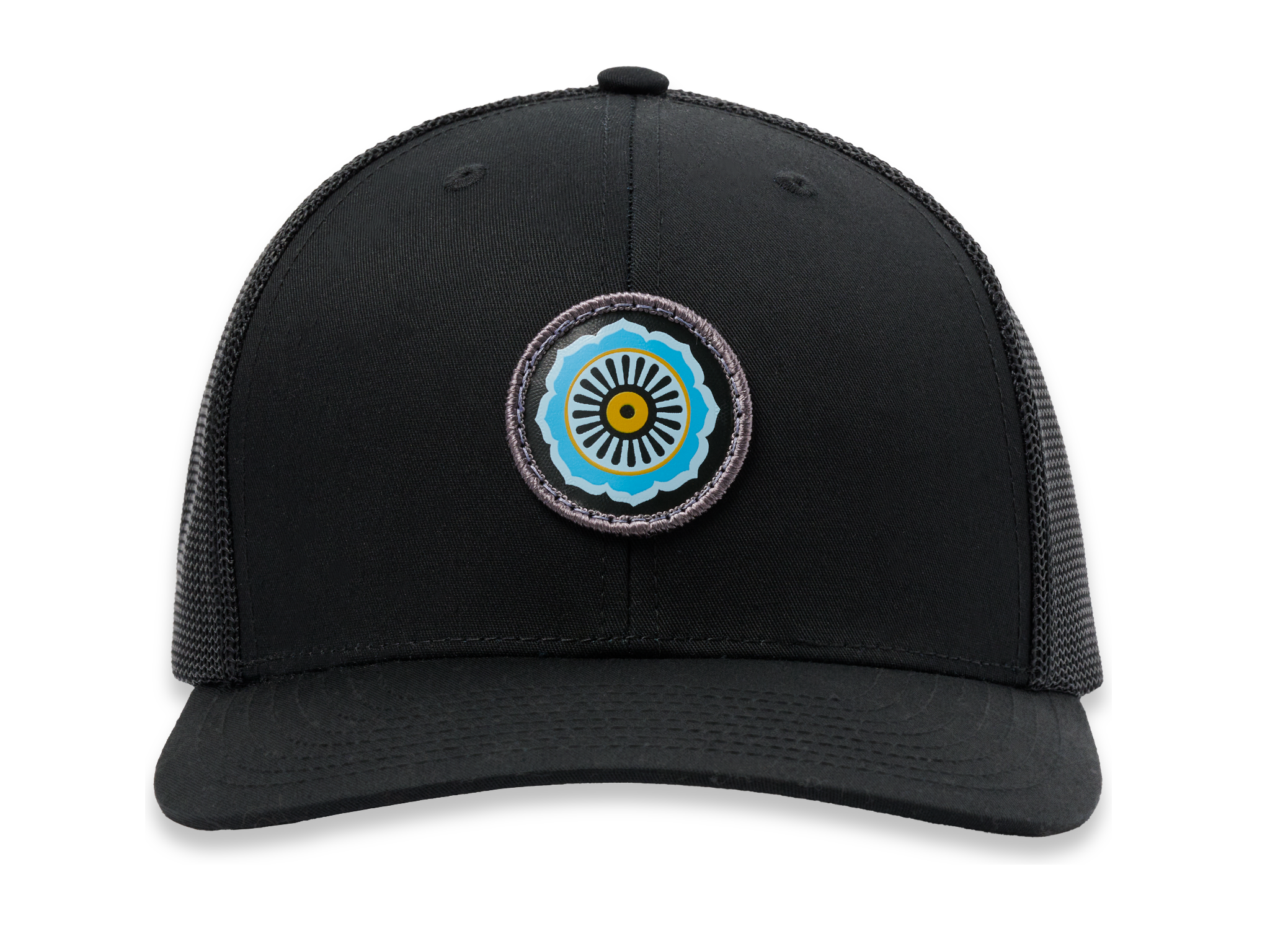 Lotus Trucker Hat for Men & Women - Adjustable Cotton Baseball Cap with Embroidered Design - Perfect for Outdoor Activities, Sports, and Casual Wear