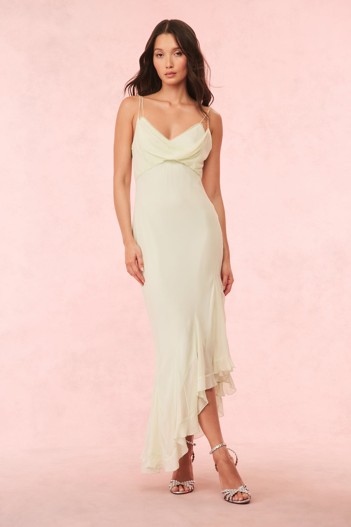 Chesley Chiffon Slip Dress - Elegant Women's Summer Nightgown & Loungewear for Home, Vacation & Special Occasions