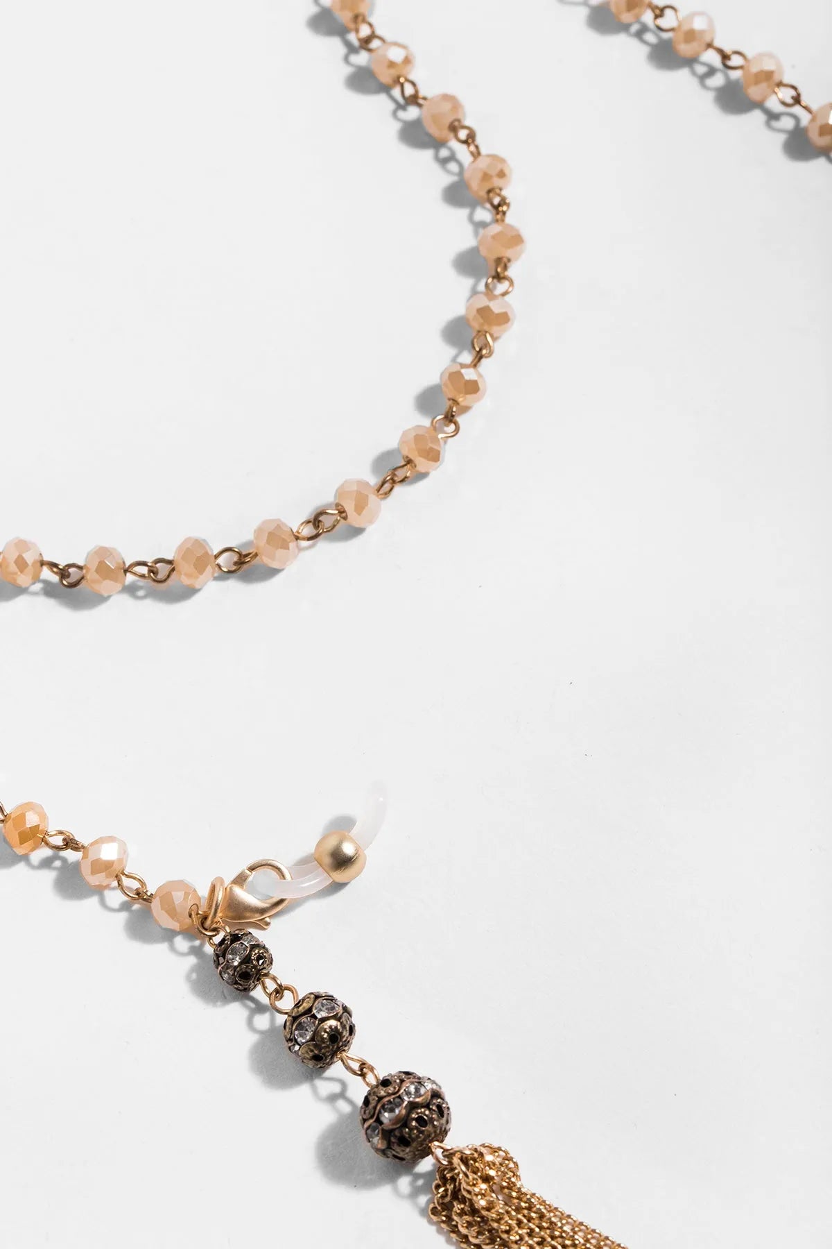 Adjustable Beaded Lariat Necklace - Convertible Mask Chain for Women | Stylish Face Mask Holder for Work, Travel & Everyday Use