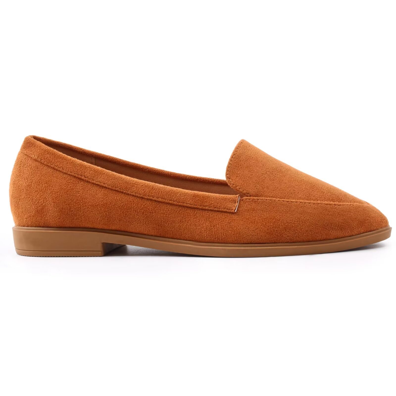 MUSSHOE Women's Slip-On Loafers - Comfortable Dressy Flats for Women, Tan - Perfect for Office, Travel & Casual Wear