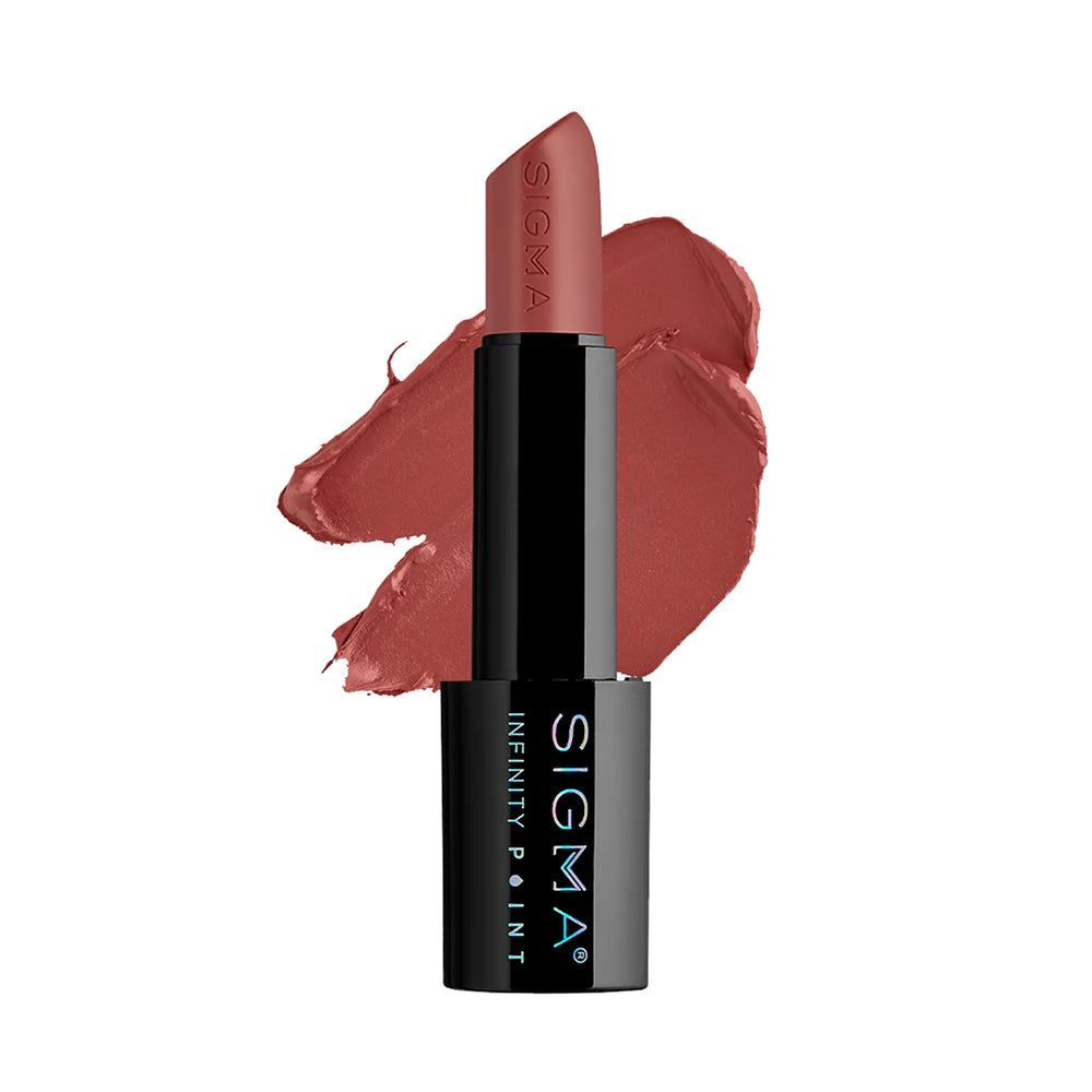 Sigma Beauty Infinity Point Lipstick - Long-Lasting Matte Lip Color, Hydrating & Smudge-Proof - Perfect for Everyday Wear, Date Night & Special Occasions