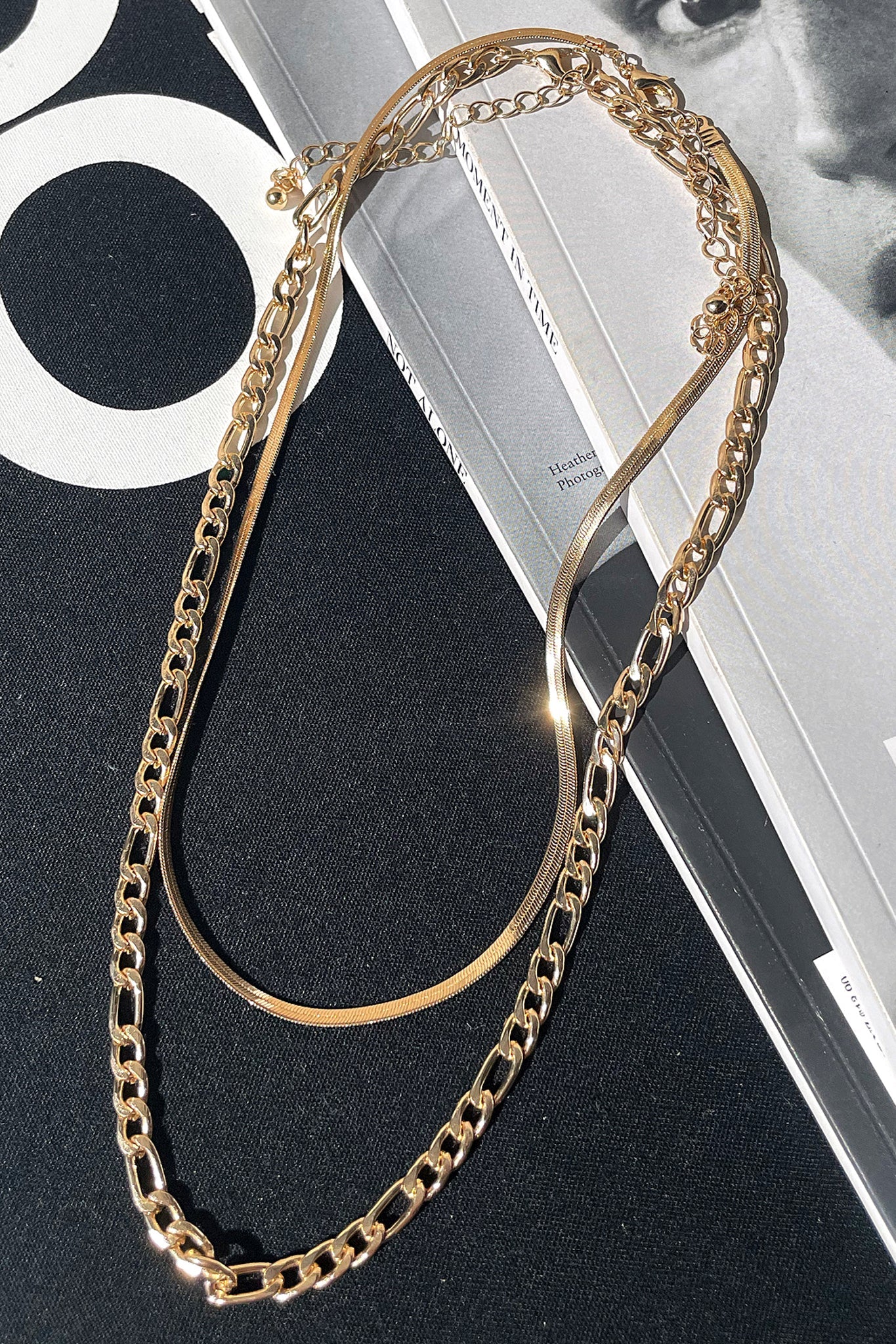 Stylish Izy Layered Necklace 2 Pack in Gold - Perfect for Everyday Wear & Special Occasions