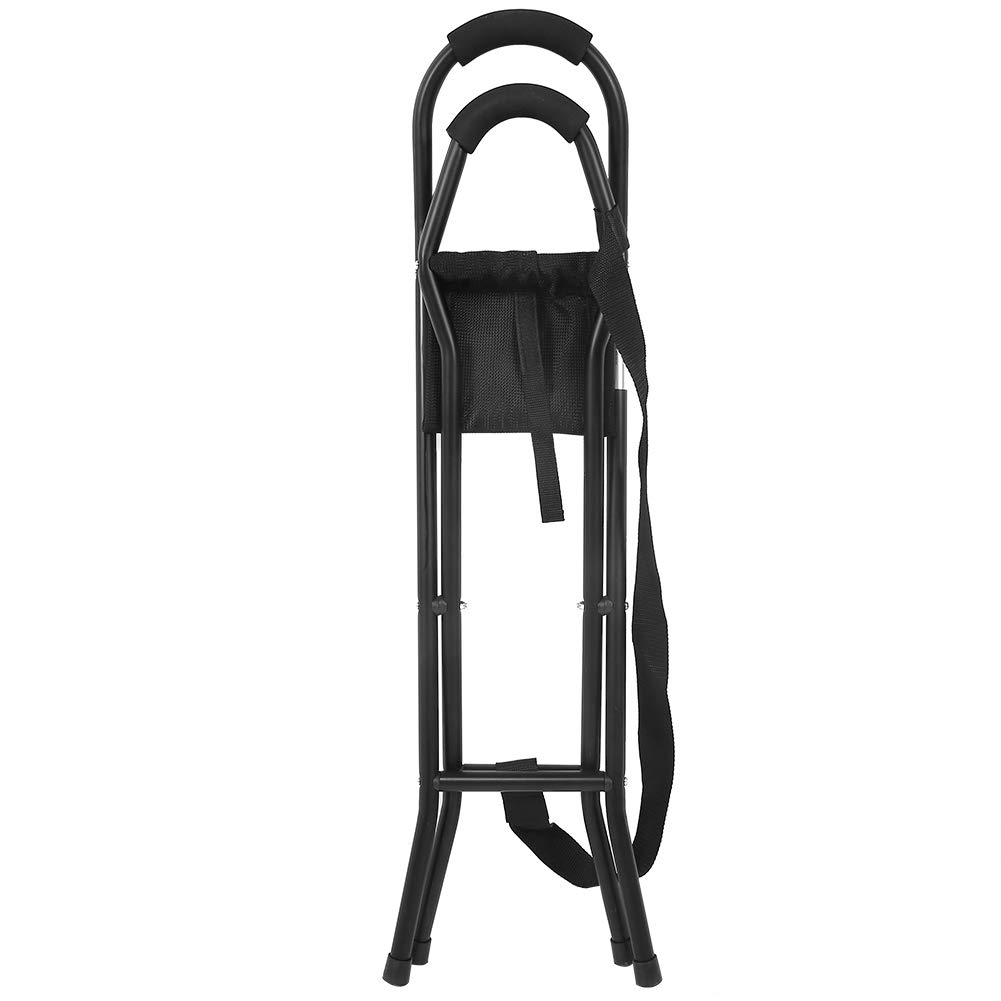 Folding Cane Stool with Seat - Adjustable Lightweight Walking Stick Chair Combo (Supports 249.1lbs) - Portable Foldable Cane for Seniors & Outdoor Activities | Perfect for Hiking, Travel, and Mobility Assistance
