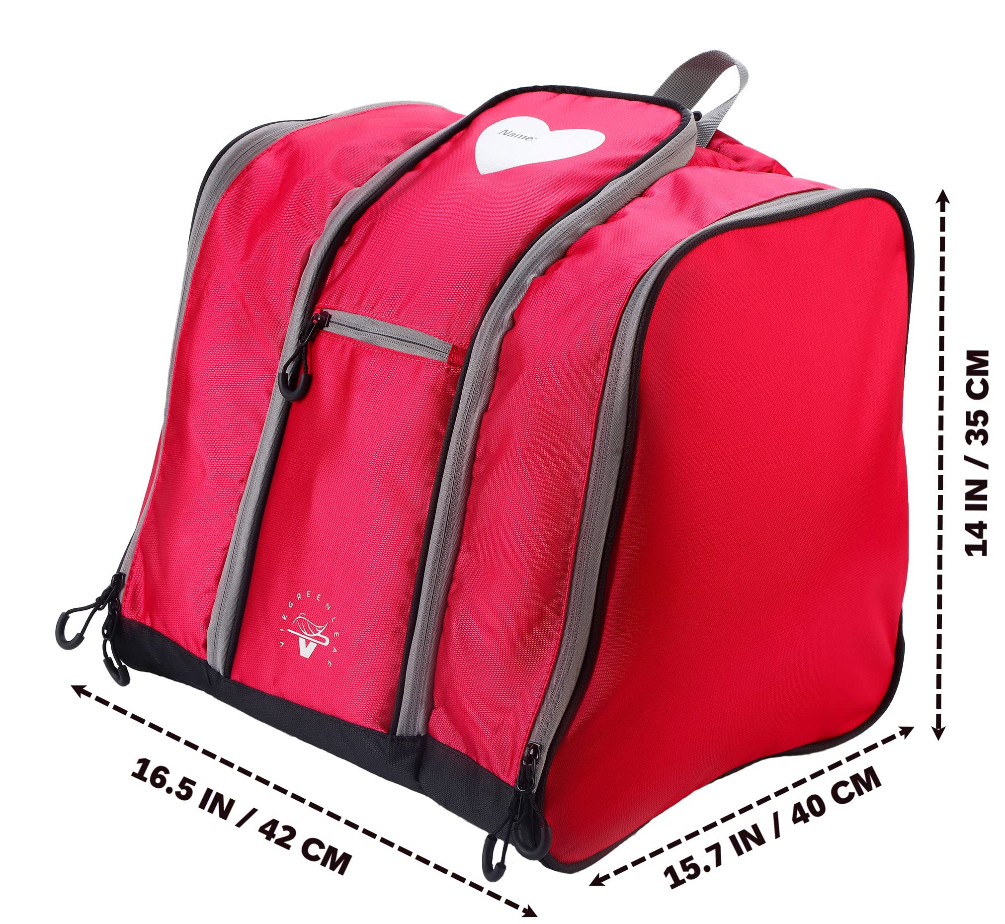 VieGreenleaf Kids Backpack for Rollerblade & Ski Gear - Perfect for Outdoor Travel (Pink Rose)