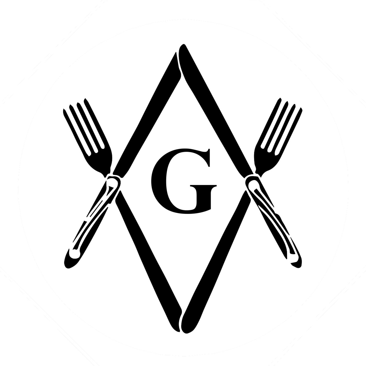 Masonic Cooking Kitchen Apron with Knives & Forks Square & Compass Design - Royal Blue - Perfect for BBQ, Grilling & Masonic Lodge Events