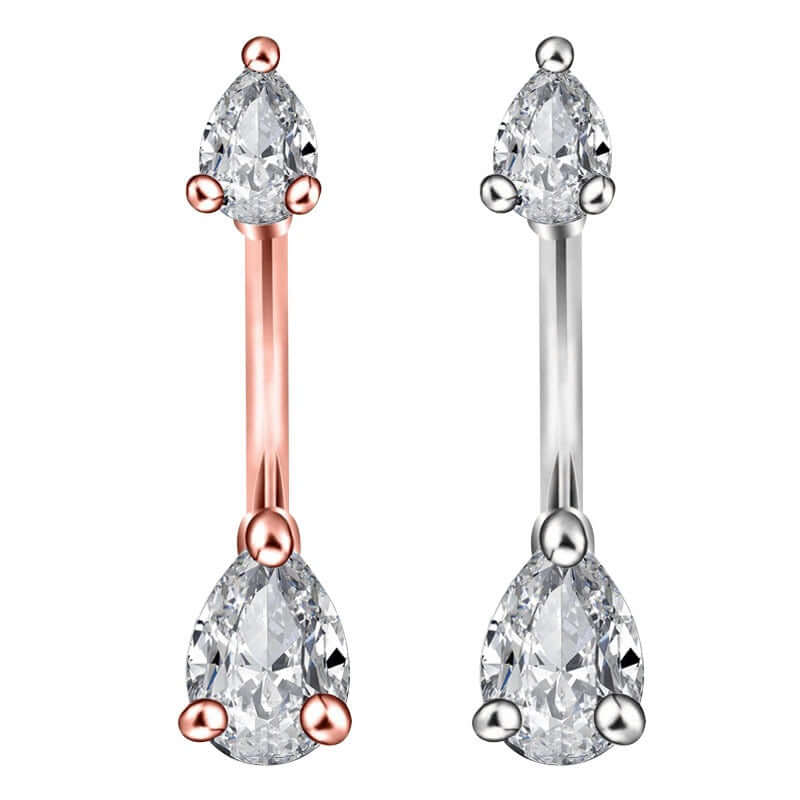 Shiny Dangle Belly Button Ring Piercing Jewelry WH1304 - Perfect for Navel Piercing, Belly Dance, and Summer Beach Outfits