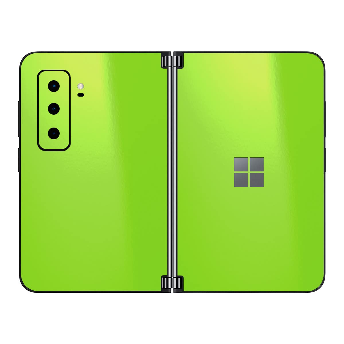 SopiGuard Full Body Skin Sticker for Microsoft Surface Duo 2 (2021 2nd Gen) - Edge-to-Edge Protection Vinyl Decal - Gloss Light Green - Perfect for Work, Travel & Daily Use