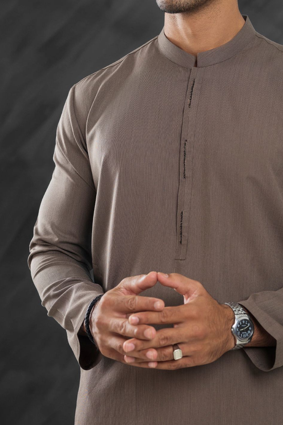 Stylish Blended Brown Kurta for Men & Women | Comfortable Cotton Ethnic Wear | Perfect for Festivals, Weddings & Casual Outings