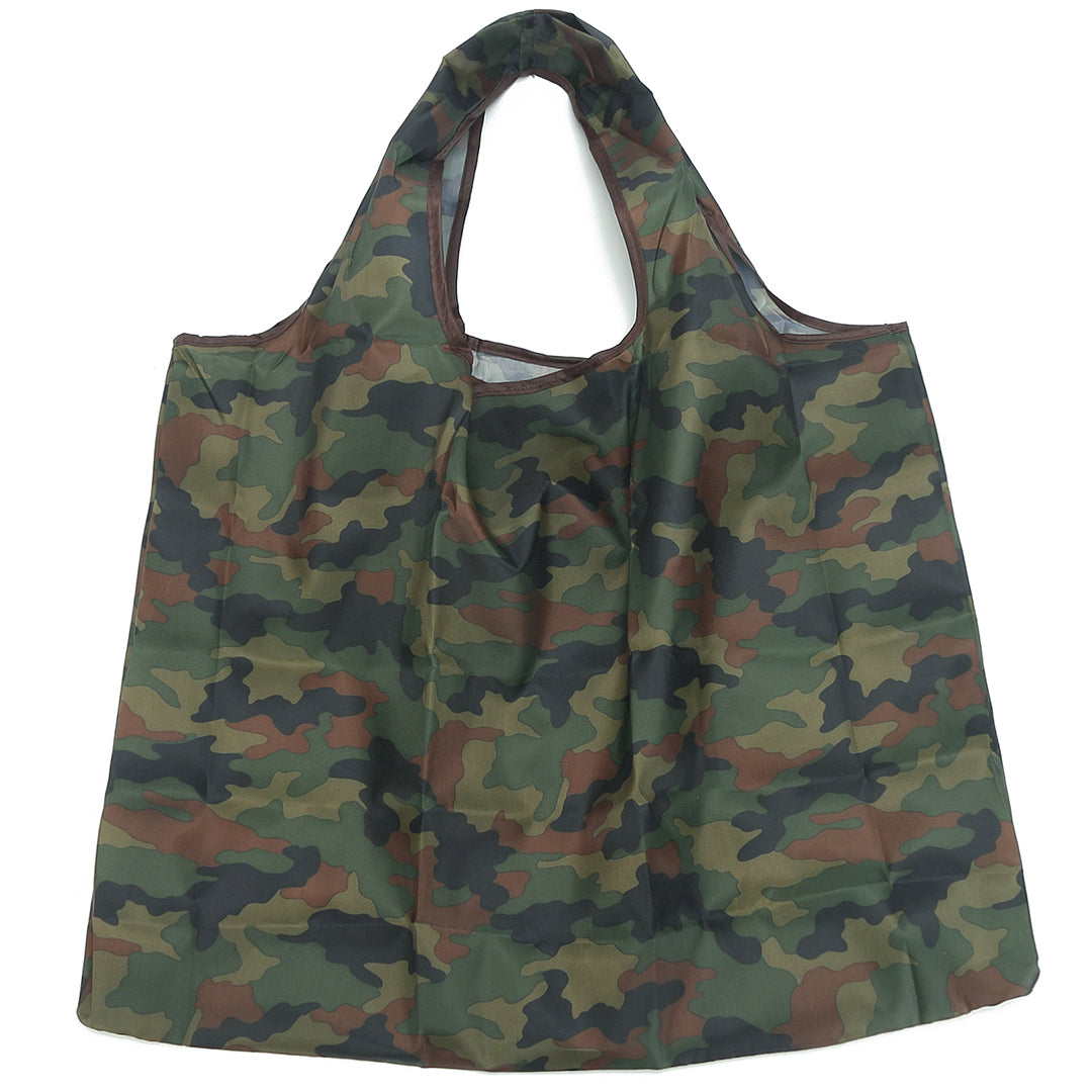 Jackie Camouflage Green Foldable Bag - Compact & Lightweight for Travel, Shopping, and Outdoor Adventures