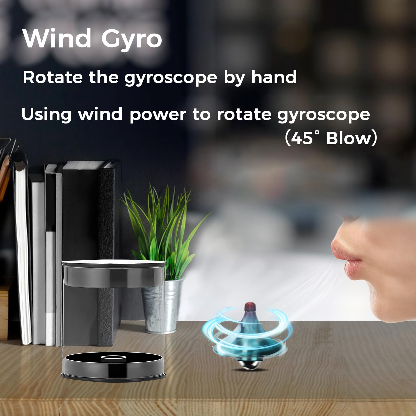 Premium Spinning Top Gyroscope Toy - Stress Relief Desk Toy for Adults & Kids, Perfect Balance Gradient Design - Great for Birthday, Halloween, Christmas Party Favors - Fun Educational STEM Toy for Boys & Girls Ages 6+ - Perfect for Office Stress Relief, Classroom Learning & Family Game Nights