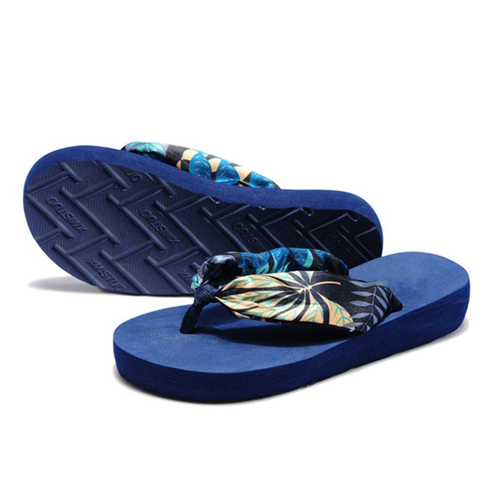 Dayiss Women's Floral Flip Flop Sandals - Beach Pool Slippers with Flower Design for Summer Outdoor Relaxation
