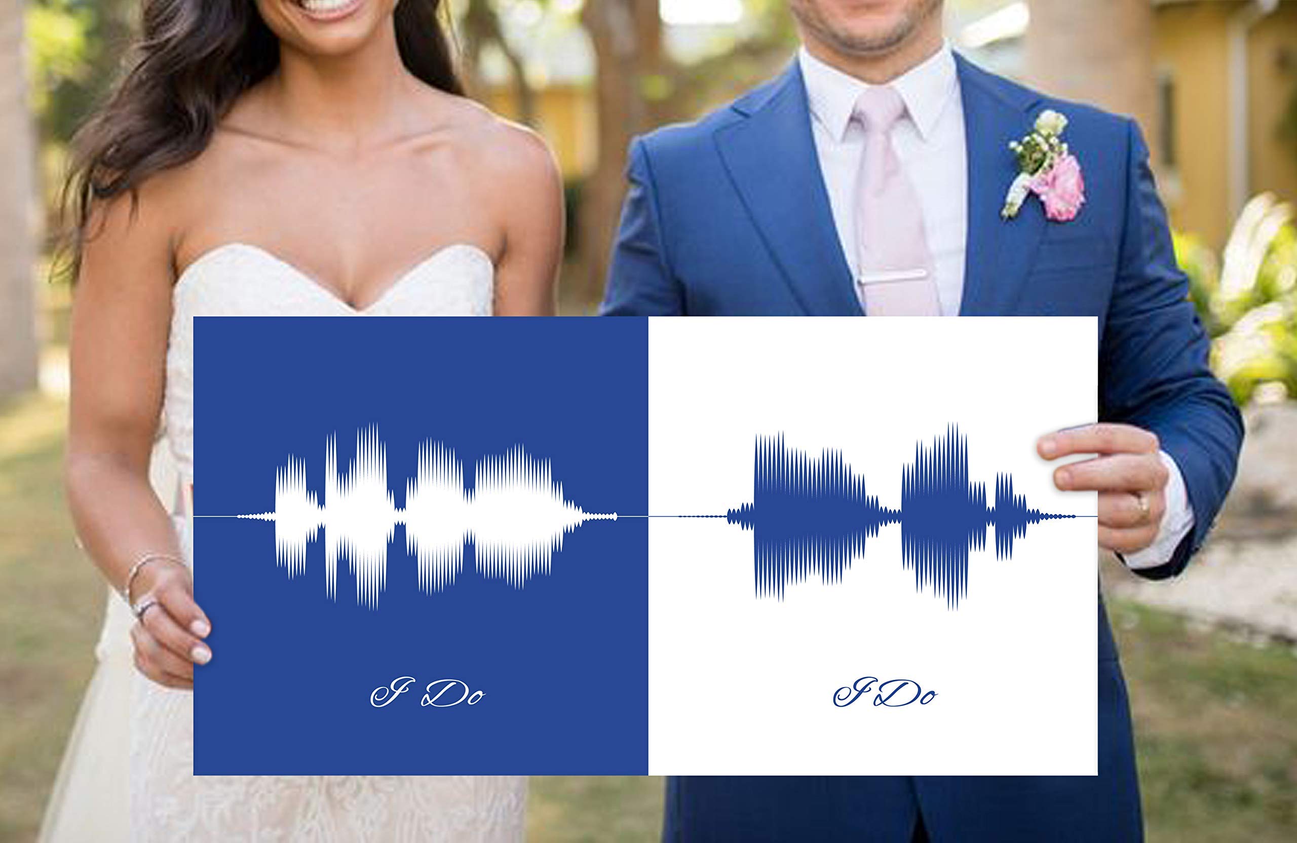 Custom Sound Wave Art - Personalized Wedding Vows Print | 1st Anniversary & Valentine's Day Gift for Husband | Canvas Print | Perfect for Home Decor & Romantic Gifts