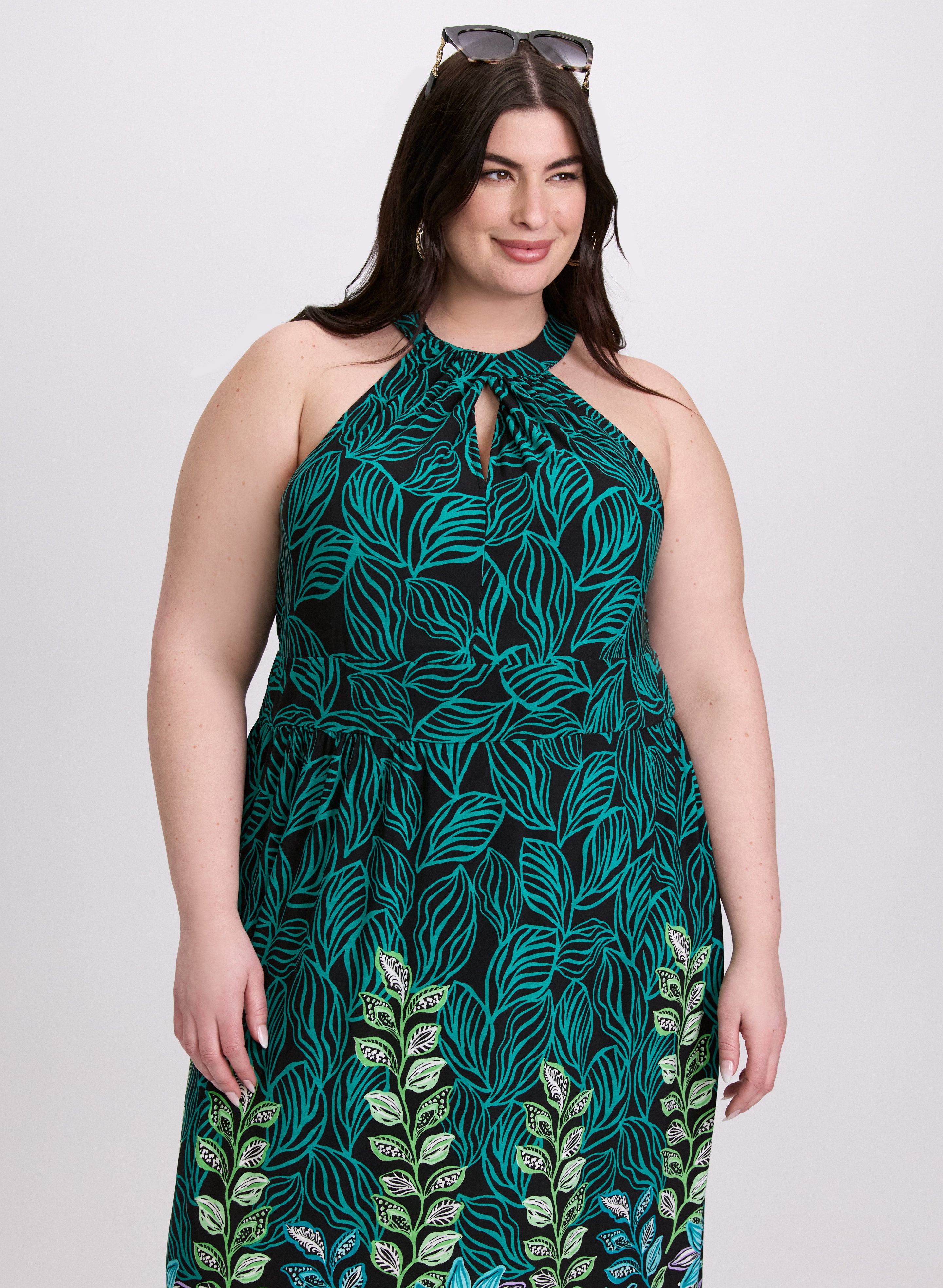 Floral Maxi Dress for Women - Elegant Long Summer Dress with V-Neck & Flowy Skirt - Perfect for Beach, Vacation & Casual Outings