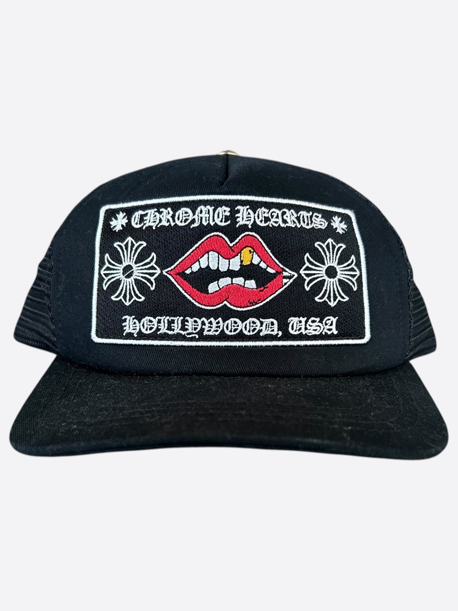 Chrome Hearts Matty Boy Black Chomper Trucker Hat for Men - Stylish Vintage Trucker Cap for Streetwear & Hip Hop Fashion
