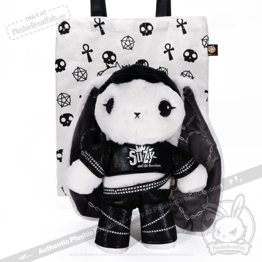 Goth Girl Plushie Dreadfuls - Soft Gothic Stuffed Doll for Alternative Fashion Lovers | Perfect for Bedroom Decor, Halloween Gifts & Emo Aesthetic Collections