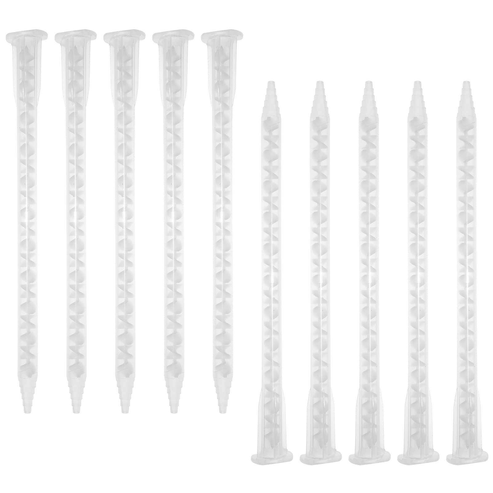 10PCS 153mm Epoxy Mixing Nozzle Static Mixer Tubes MA6.3-21S for Resin Cartridges - Perfect for DIY Crafts, Jewelry Making, and Home Repairs