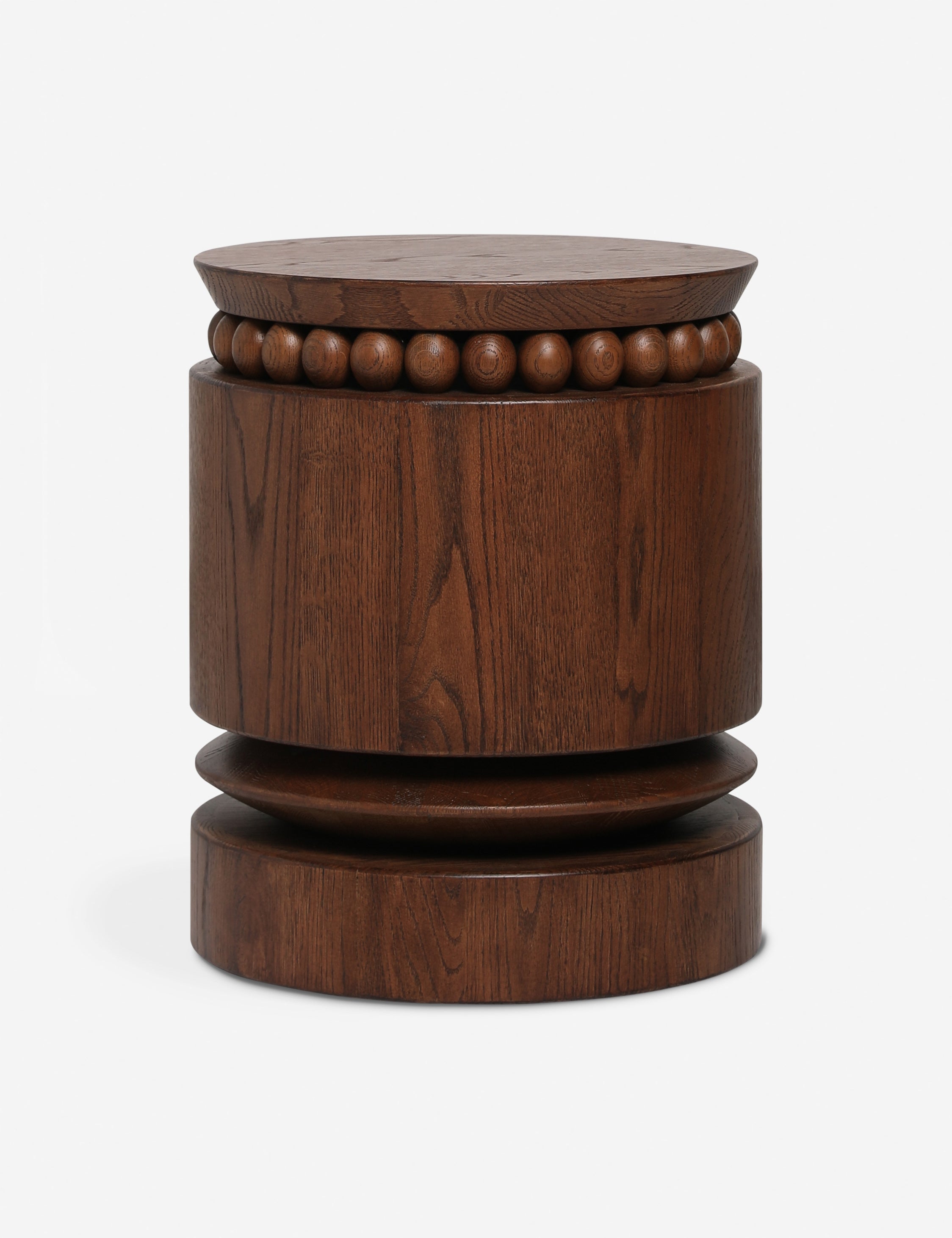 Coco Round Side Table by Carly Cushnie - Modern End Table for Living Room, Bedroom & Office - Small Accent Table with Sturdy Metal Base
