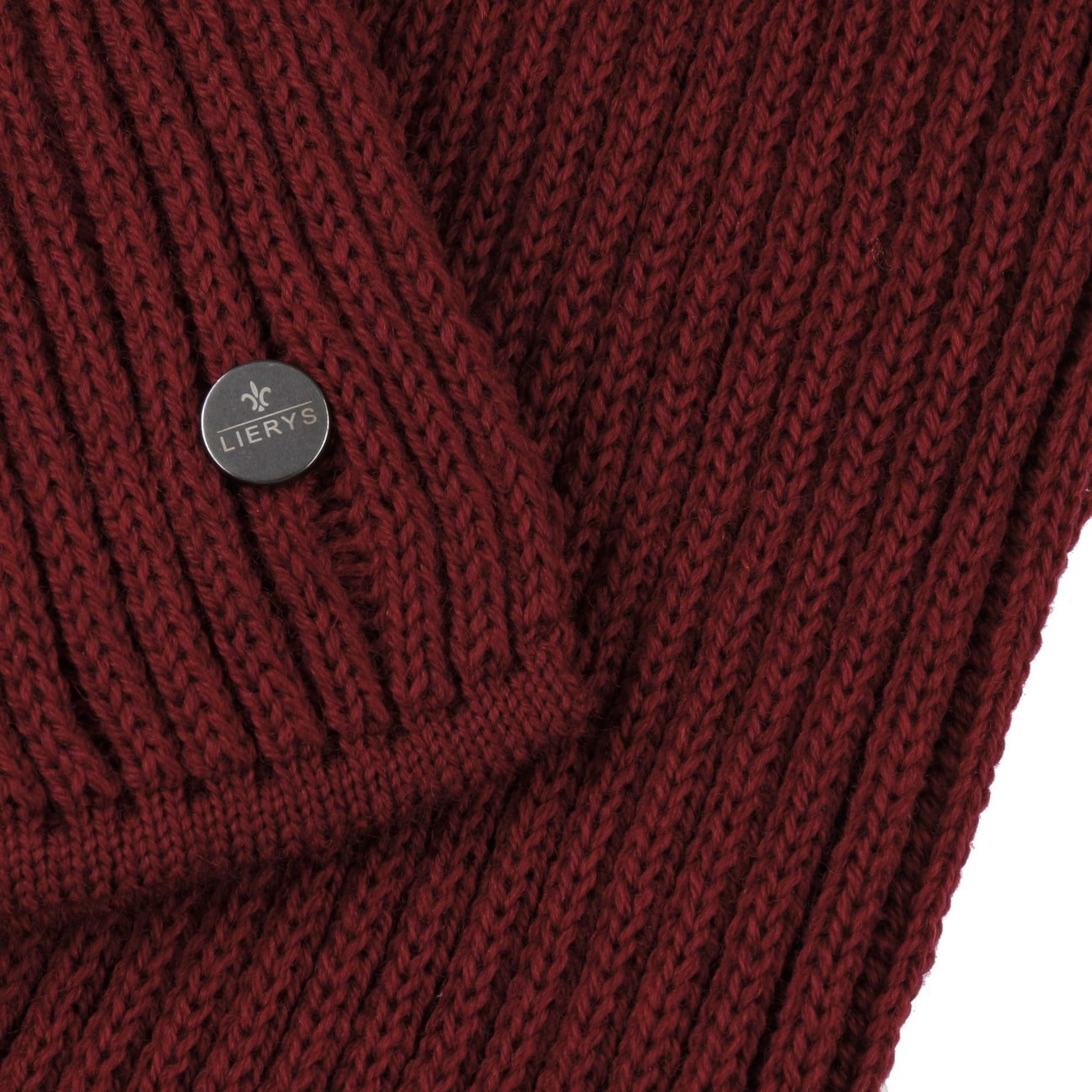 Lierys Premium Merino Wool Rib Scarf - Soft & Warm Winter Accessory for Men & Women - Perfect for Cold Weather, Outdoor Activities & Fashion Styling