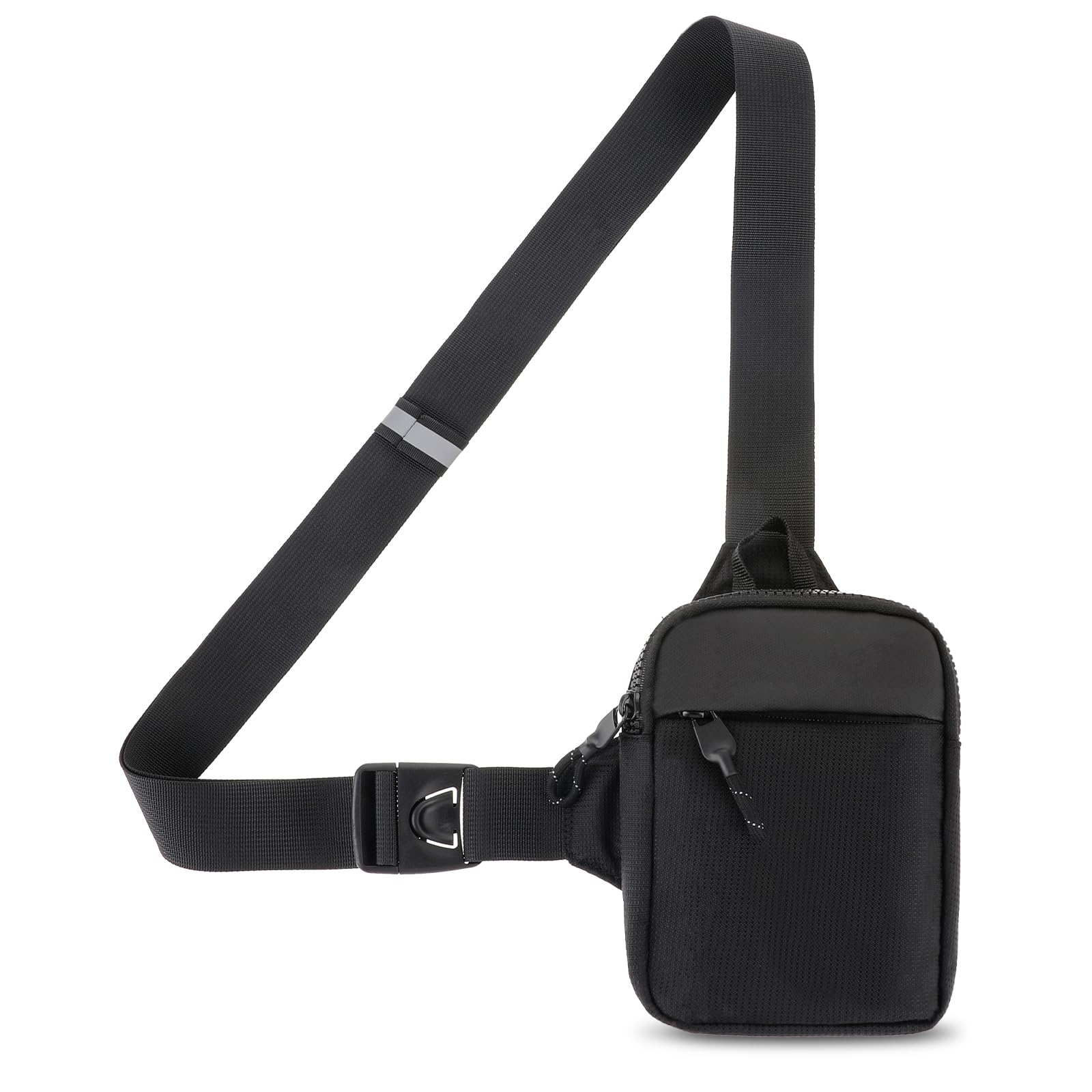 **Waterproof Mini Sling Bag for Men & Women - Small Crossbody Chest Bag with Extended Strap & Dual Pockets - Trendy Casual Fanny Pack for Travel, Hiking, Workout, Gym & Everyday Use - Perfect Gift Idea**