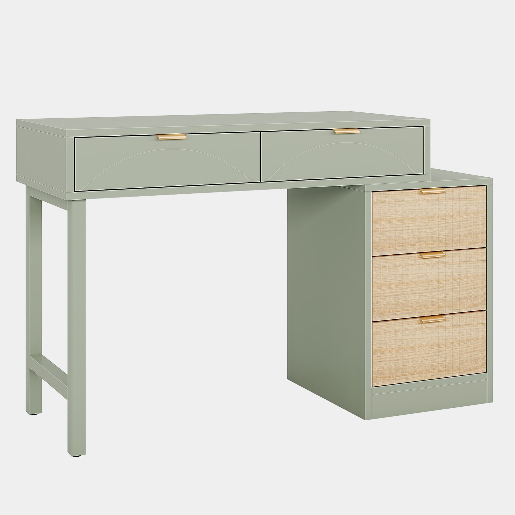 55 Inch Modern Computer Desk - Home Office & Study Desk with Sturdy Frame, Perfect for Remote Work & Online Learning